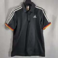 Mサイズ⭐adidas（アディダス） 速乾ポロシャツ ブラック ドイツカラー仕様のサムネイル