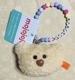 mojojojo　ビーズチェーン付きフェイスマスコット　くま