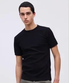AVIREX ブラック リブ Tシャツ