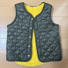 JUNK STORE ダウンベスト サイズ110 オリーブカーキカラー