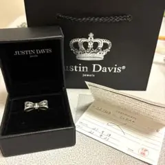 【ギャランティ有り】JUSTIN DAVIS プロミスリング　リボンリング Justin Davis - 定価3.6万☆Justin Davis リボンリング指輪