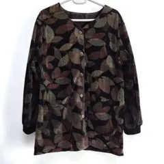 葉柄ノーカラージャケット