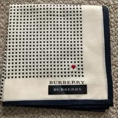 BURBERRY ドット柄 ハンカチ