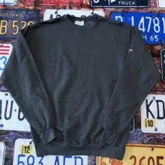 Champion チャンピオン スウェット チャコールグレー M ワンポイント