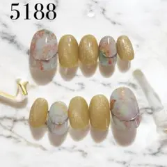 5188★ネイルチップ★ハンド★24枚セット★ショートオーバル