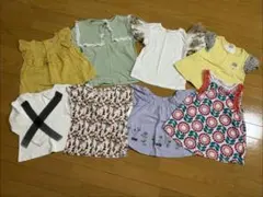 キッズ トップス &ショートパンツ　8点セット まとめ売り　プティマイン他のサムネイル