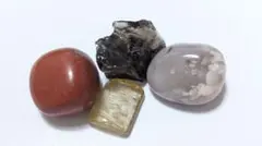 天然石 ルース 4点セット タンブル