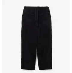 COMOLI 26SS コーデュロイドローストリングスパンツ　ブラック　1