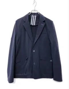 アディダス adidas ジャケット パンツ セットアップ スーツ ネイビー L