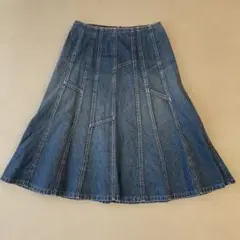 COMME CA ISM デニム フレアスカート Mサイズのサムネイル