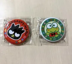 当時物 サンリオ キャラクターズ 缶バッジ ブリキ キティけろっぴもん