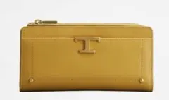 TOD´S トッズ T タイムレス レザー ウォレット 長財布