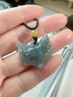 R1-0387天然本翡翠 《本物保証》 翡翠ペンダントネックレス