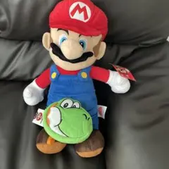 ヨッシーポーチとテレサフィギュア付きスーパーマリオ 特大サイズぬいぐるみ マリオ