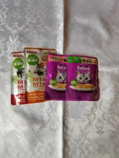 AIXIA 미아우 미아우 칼칸 캣 웨트푸드 4팩 세트