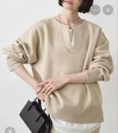 LOUNGEDRESS ニット ベージュ 長袖