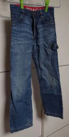 キッズ　TEXACO デニムブルー ストレートパンツ