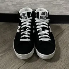 New Balance 891 黒 ブラック ハイカットスニーカー US5 本革 - メルカリ