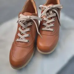 新品　QUERCIOLI　ブラウン　24.5　クエルチオーリ　スニーカー（軽量）