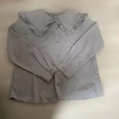 GU フリル襟　長袖ブラウス　Sサイズ