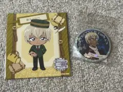 名探偵コナン 安室 透2点セット アートパネル ホログラム缶バッジ