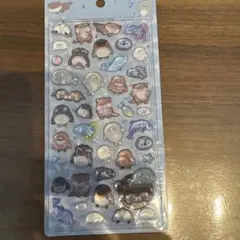 水族館限定 ボンボンドロップシール 海の生き物シール