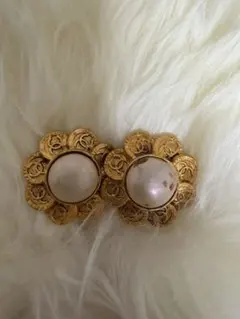 CHANEL ココマーク フラワー イヤリング