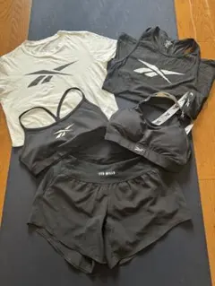 Reebok LES MILLS トレーニングウェアブラトップなど5点セットのサムネイル