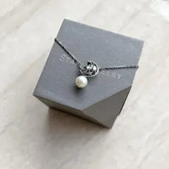 美品 スタージュエリー 月 パール ネックレス シルバーのサムネイル