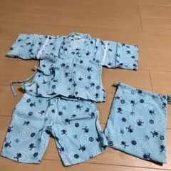 甚平 120 共布の収納袋付き