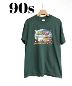JERZEES HAWAII VINTAGE Tシャツ グリーン M 90s