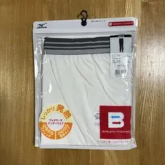 ミズノ プレスサーモアンダー ロングタイツ(前開き) オフホワイト メンズ L