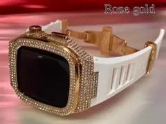 Apple Watchカバーケースアップルウォッチラバーバンドベルト　got