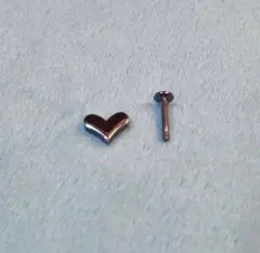 14G ハート　軟骨ピアス　ボディピアス　シルバー