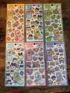 【正規品】たまごっち 平成ハッピーフォン 6枚 コンプリートセット