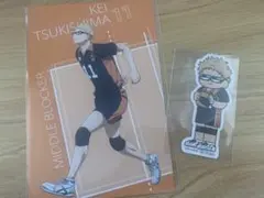 ハイキュー‼︎ プラザ　月島　特典 ポストカード&ステッカー~助走ver.~