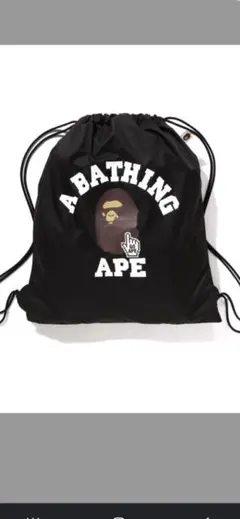 オンライン限定 A BATHING APE ナップサック ネイビー リュック - メルカリ