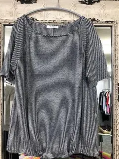 新品タグ付き MAXMARA マックスマーラ ストライプ 半袖Tシャツ Mのサムネイル