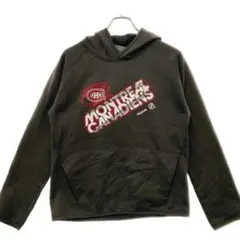 ポ*ン様 リーボック　レディースパーカー　チャコール　XL　カジュアル【178】