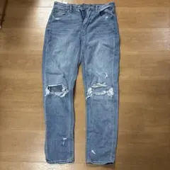 AMERICAN EAGLE ダメージデニムパンツ ライトブルーのサムネイル