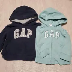 GAP ネイビー90 水色80 パーカー