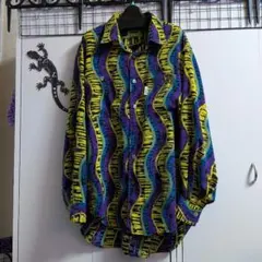 MISSONI CLUB ミッソーニ 長袖シャツ 波模様 90s