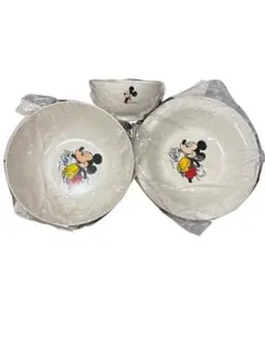 ミッキーマウス ボウル 3点セット