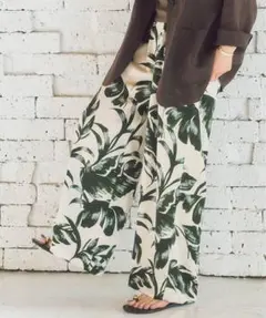 ドゥーズィーエムクラス 新品 タグ付き ワイドパンツ グリーン サイズ 