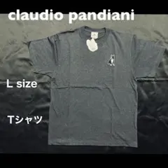 claudio pandiani Tシャツ Lサイズ　ヘザーディープネイビー