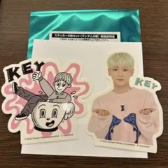 SHINee カフェ ステッカー 2枚セット キー ①