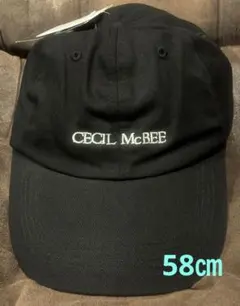 CECIL McBEE セシルマクビーキャップ ブラック58cmのサムネイル