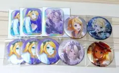 プロセカ 鏡音リン グリッター缶バッジ スクエアバッジ