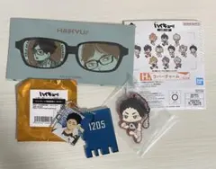ハイキュー!!　赤葦京治　メガネクロス　ラバーチャーム　キーホルダー