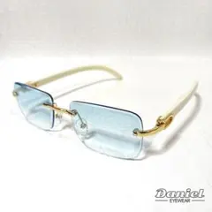 リムレス■サングラス■ゴールド×オフホワイト■ライトブルー■グラデーション■㊶ リムレス□サングラス□ゴールド×ホワイト□ブルーグラデーション□未